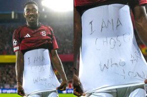 Şampiyonlar Ligi’nde bir ilk! Golü attı bu mesajı verdi…