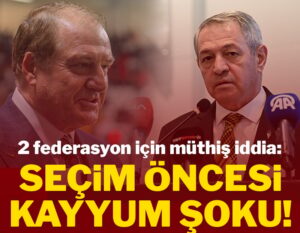 Seçim öncesi 2 federasyonu kayyum şoku