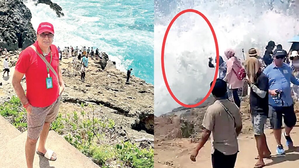 Tatil pozu verirken dalgaya kapılıp öldü