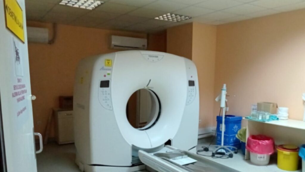 Tomografi cihazı tüp bittiği için atıl durumda