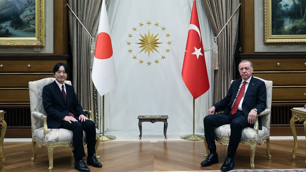 Erdoğan, Japonya’nın veliaht prensiyle bir araya geldi