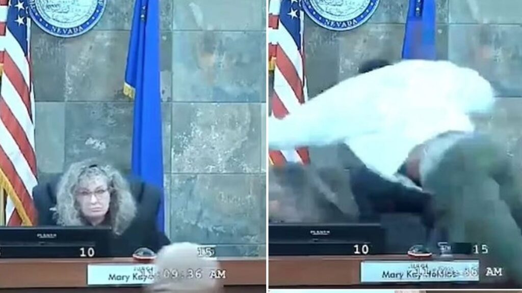 Hakimin üzerine atlayan adamın cezası belli oldu