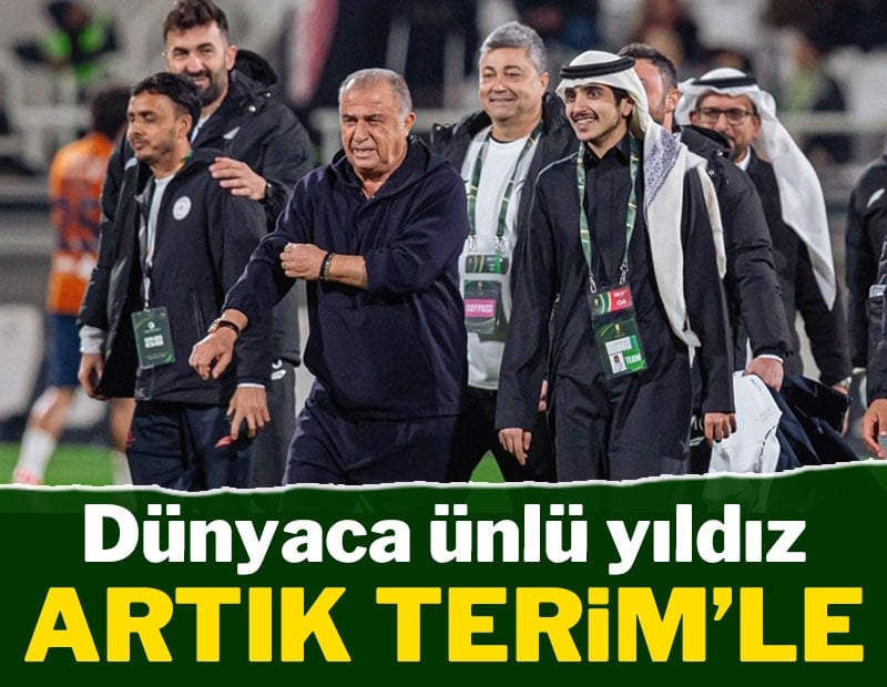 Dünyaca ünlü yıldız artık Terim’in yanında