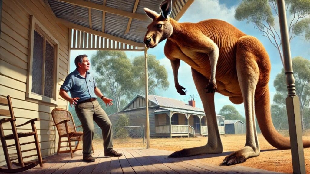 Evinin önünde kanguru saldırısına uğradı! ‘O kadar hızlıydı ki…’