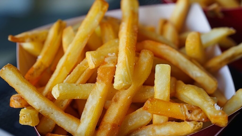 Patates kızartmasının içinden çıkanı görünce dona kaldı!