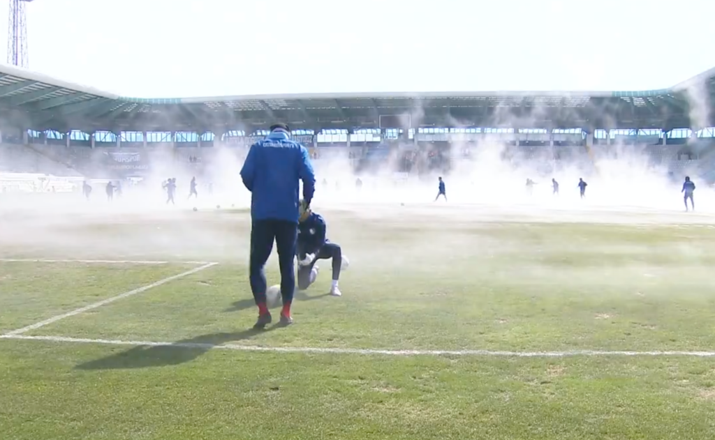 Alttan ısıtma sistemi çalıştı her yer buhar oldu