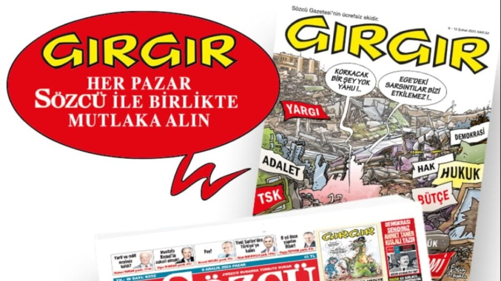 GIRGIR’ın yeni sayısı her pazar SÖZCÜ’yle birlikte ücretsiz