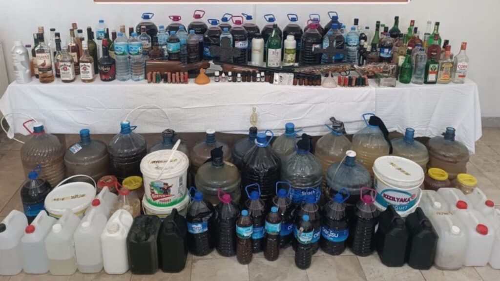 Muğla’da yarım ton kaçak alkol ele geçirildi