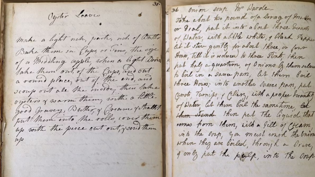 229 yıllık kitaptan gizli yemek tarifi çıktı! Bayan Casters’ın midesi sağlammış