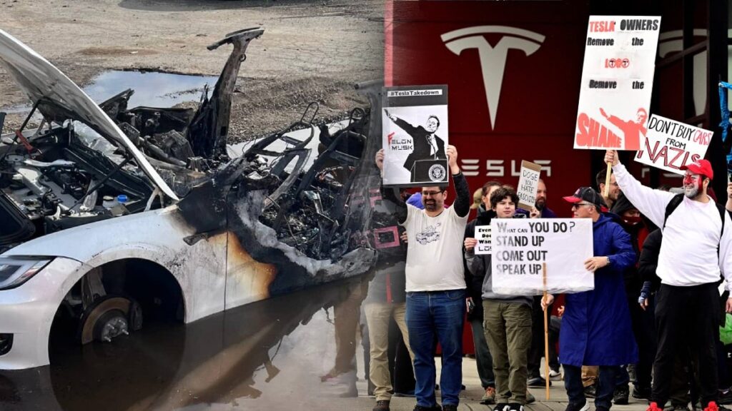 ABD’de protestocular ‘kanki-karteline’ karşı araba yaktı