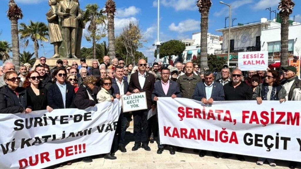 Bodrum’dan Suriye’deki katliama tepki: Suskun kalmak onaylamaktır