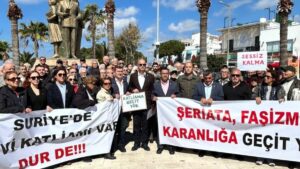 Bodrum’dan Suriye’deki katliama tepki: Suskun kalmak onaylamaktır