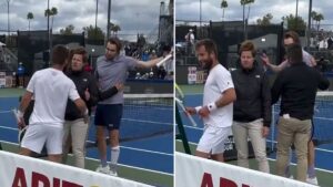 Tenisçiler arasında “Çıkışa gel” kavgası