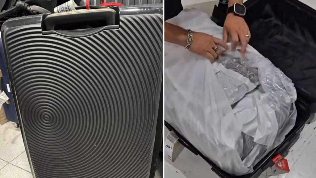 Yanlış valizi alıp gözlerine inanamadılar: Koştura koştura polise gittiler