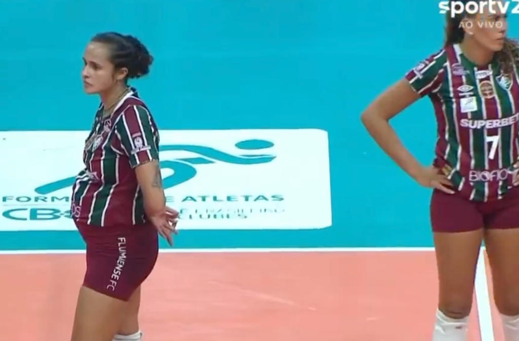 5 aylık hamileyken maça çıktı!