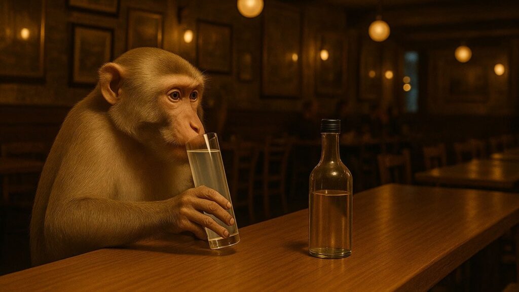 Bu ‘meyhanedeki’ herkes resmen maymun