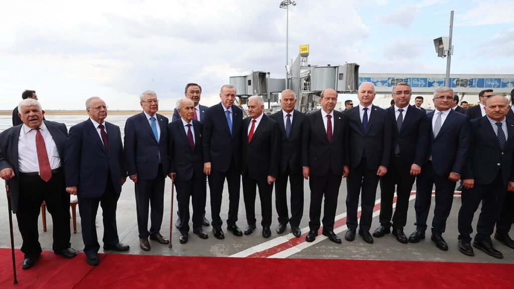 Erdoğan Kıbrıs’ta: Bugün bu topraklara bir mühür daha vuruyoruz