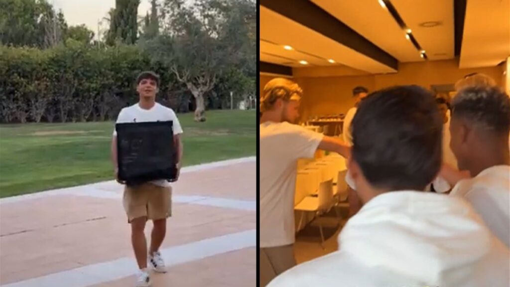 Takım kampına bilgisayarla gelince alay konusu oldu