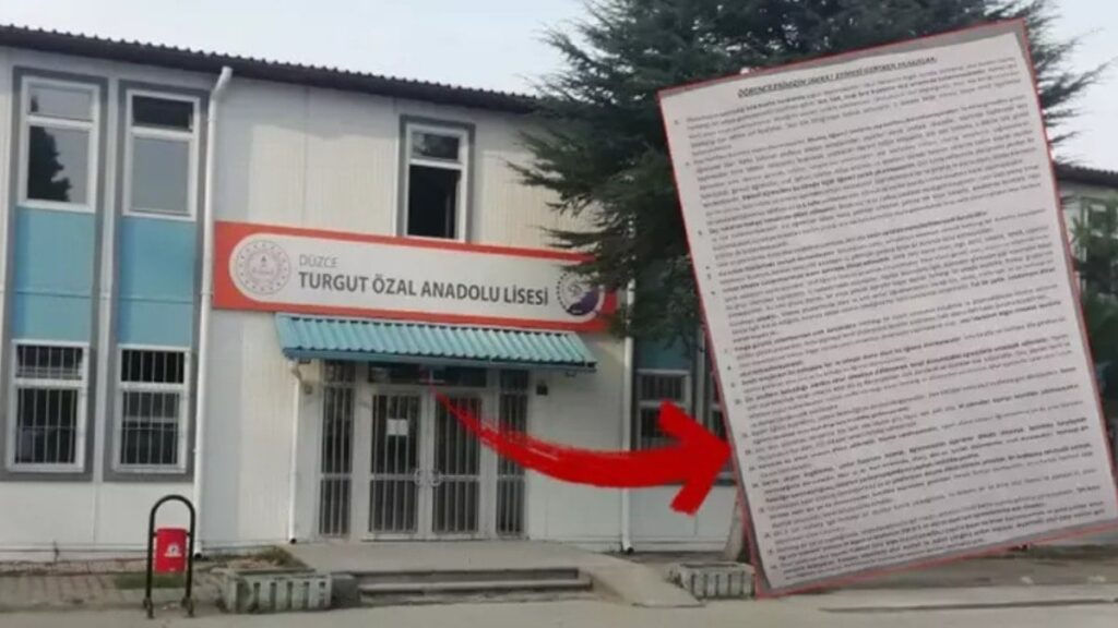 Lisede skandal kurallar tepki çekti: Valilik soruşturma başlattı