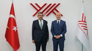 Milli Eğitim Bakanı Tekin’den YÖK Başkanı Özvar’a ziyaret