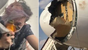 Uçağın burnunu darmadağın etti: Kabin dumanla doldu, uçak acil iniş yaptı