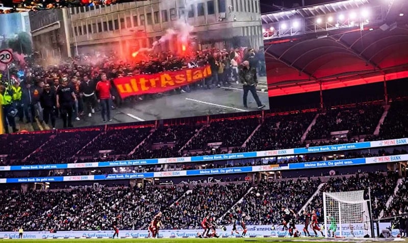 Frankfurt tribünlerine Galatasaraylı akını!