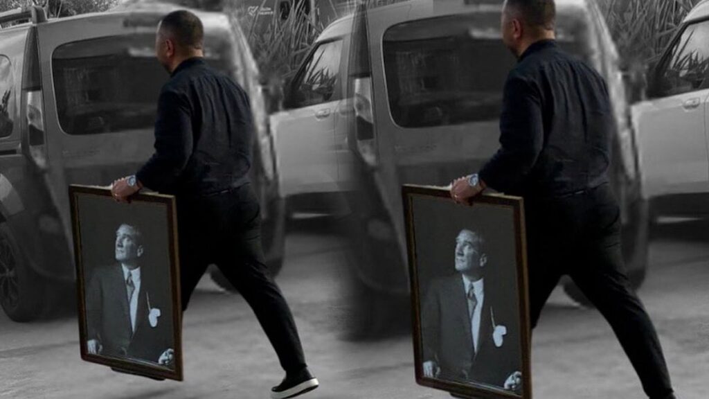 Herkes onun hikayesini konuşuyor: Atatürk tablolu fotoğrafı gündem olmuştu