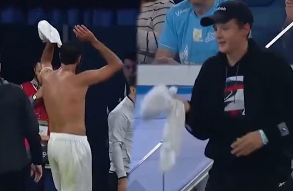 Kırmızı kart görünce formasını tribüne attı! VAR kararı sonrası ilginç anlar yaşandı