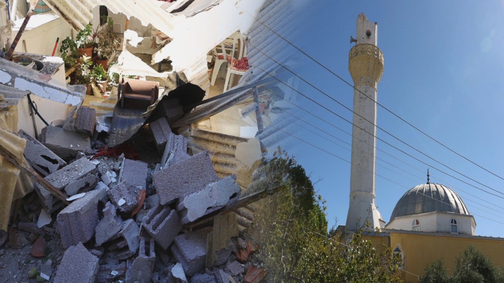 Muğla’da fırtına evlerin çatılarını ve minareleri uçurdu