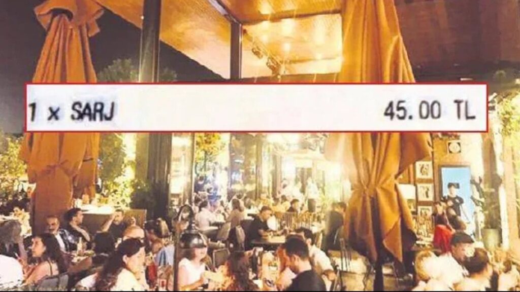 İstanbul’da bu da oldu! Restoran hesabına telefon şarj ücrete eklendi
