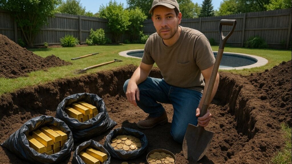 Bahçesinde havuz kazarken 33 milyon liralık altın hazinesi buldu