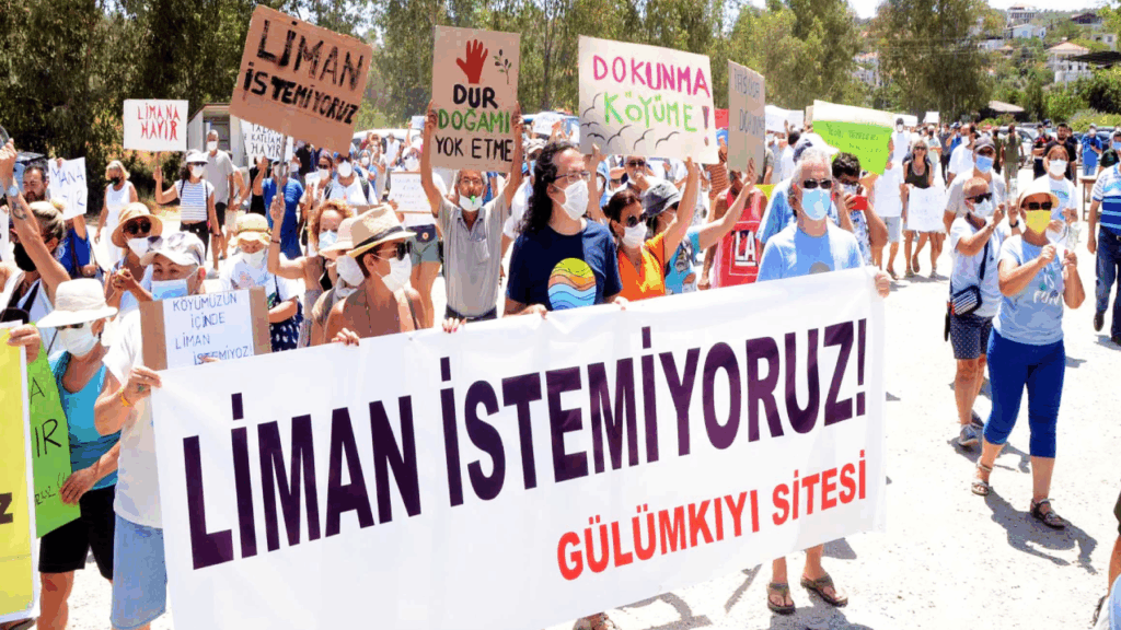 Balıkçı kasabasındaki yat limanı projesine çok sert tepki