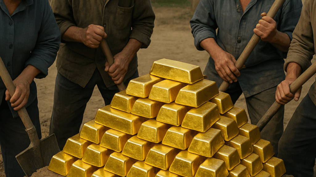 Köyü delik deşik edip 1.500 tonluk devasa altın madeni buldular