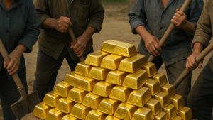 Köyü delik deşik edip 1.500 tonluk devasa altın madeni buldular