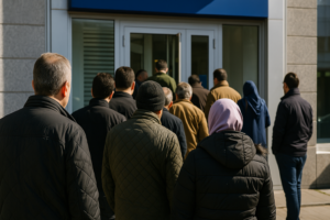 Mevduat faizleri dibe vurdu! Banka önlerinde uzun kuyruklar oluştu