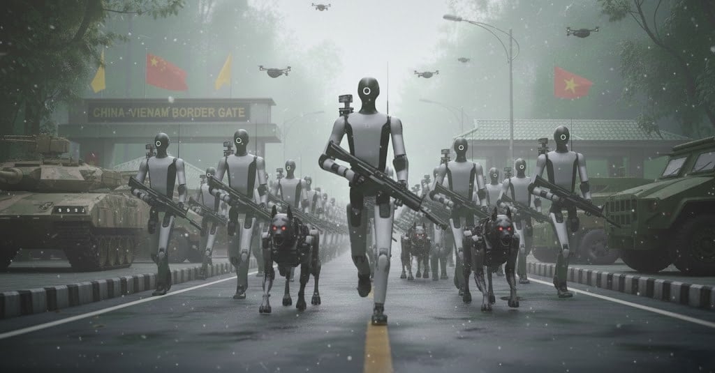 Ölümsüz askerler göreve başlıyor! Çin, insanoid robot ordusunu sınıra yerleştirdi