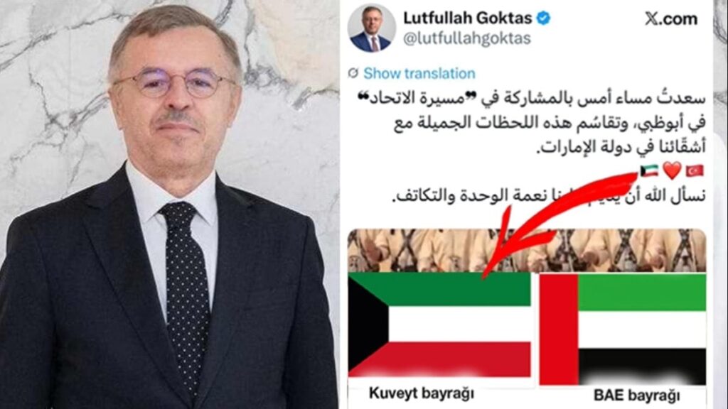 Büyükelçi Göktaş bayrakları karıştırdı