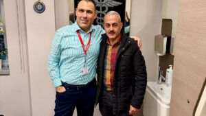 Damar tıraşıyla ayağa kalktı