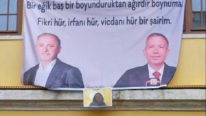 Galatasaray Lisesi’nde Altaylı’ya destek pankartı: ‘Fikri hür, vicdanı hür’